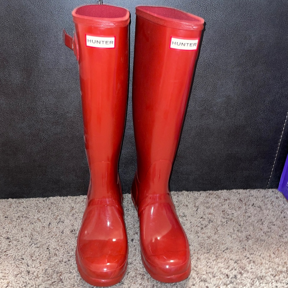 Tall Red Hunter Rainboots